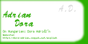 adrian dora business card